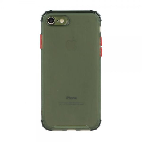 Gel Protect Button verde Funda iPhone 7 / 8 / SE 20 / SE 22