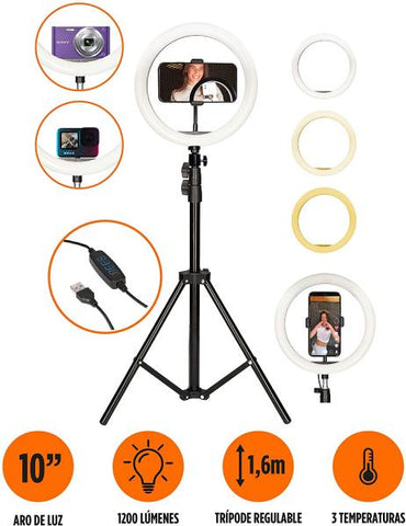 Ksix Kit Studio Tripode Flash 1,60 CM