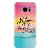 Never Stop Dreaming Funda Galaxy S7 Edge