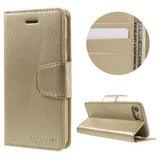 Booky Leath dorado Funda iPhone 7 / 8 / SE 20 / SE 22