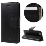 Booky Leath negro Funda iPhone 7 / 8 / SE 20 / SE 22