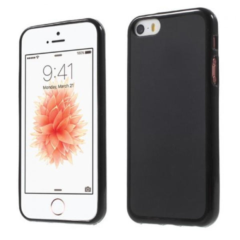 Gel Roundy negro Funda iPhone 5/5S/SE