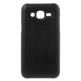 Leath TPU negro Funda Galaxy J5