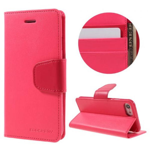 Booky Leath fucsia Funda iPhone 7 / 8 / SE 20 / SE 22