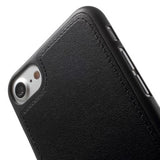 Leath TPU negro Funda iPhone 7 / 8 / SE 2020