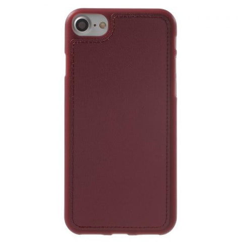 Leath TPU granate Funda iPhone 7 / 8 / SE 2020