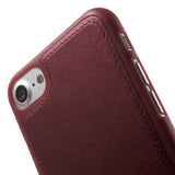 Leath TPU granate Funda iPhone 7 / 8 / SE 2020