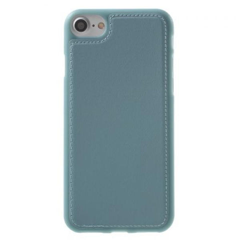 Leath TPU azul Funda iPhone 7 / 8 / SE 2020