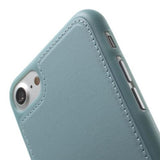 Leath TPU azul Funda iPhone 7 / 8 / SE 2020