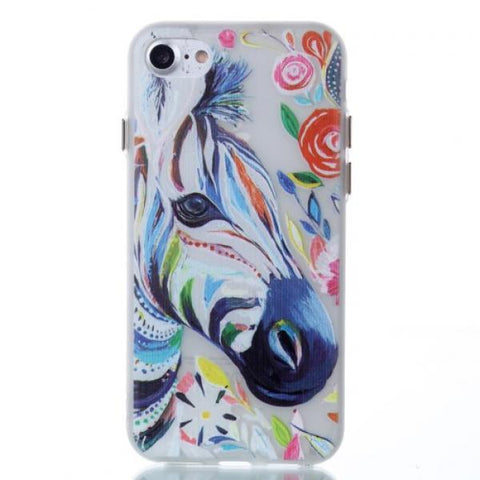 Coloured Zebra Funda iPhone 7 / 8 / SE 2020