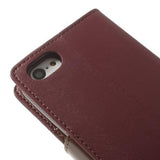 Leath Booky granate Funda iPhone 5C