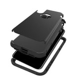 Rubber Protect negro Funda iPhone X