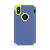Rubber Protect azul Funda iPhone X