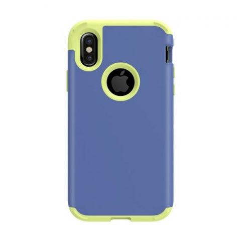 Rubber Protect azul Funda iPhone X