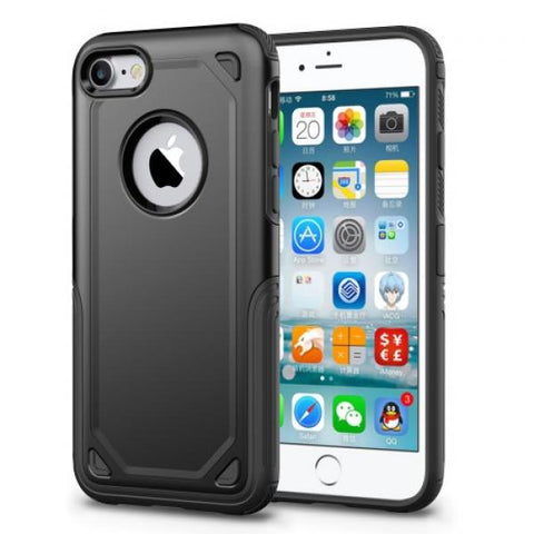 Rugged Protect negro Funda iPhone 7 / 8 / SE 2020