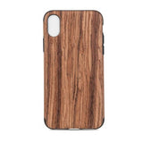 Madera and black basic Funda iPhone X / XS