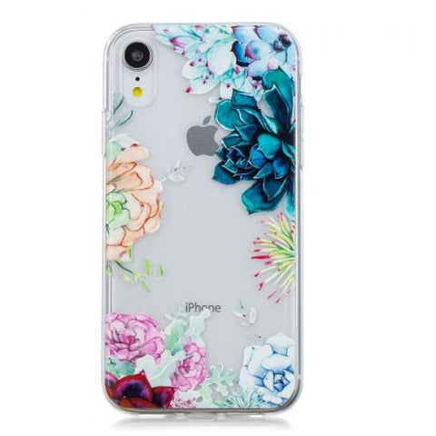Sempervivum Watercolor Funda iPhone XR