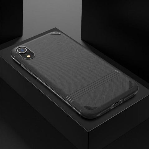 Grip Gel negro Funda iPhone XR
