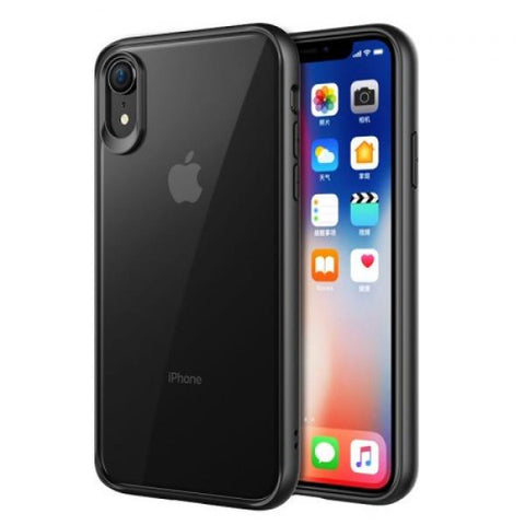 Hybrid Protect Backy negro Funda iPhone XR