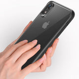 Hybrid Protect Backy negro Funda iPhone XR