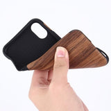 Madera and black basic Funda iPhone XS Max