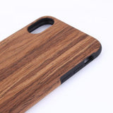 Madera and black basic Funda iPhone XS Max