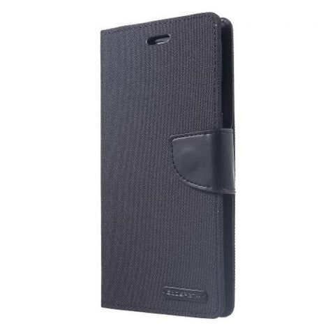 Leath Booky negro Funda iPhone XS Max