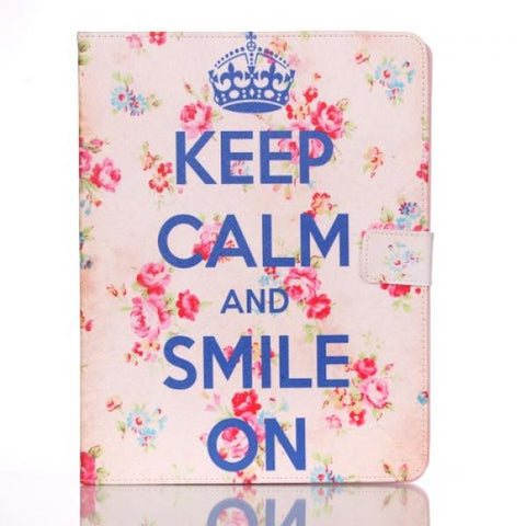 Keep Calm and Smile Funda iPad 2/3/4