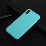Mel Mate azul claro Funda iPhone X / XS