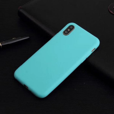 Mel Mate azul claro Funda iPhone X / XS