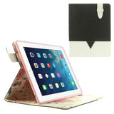 Bicolor Flor negro Funda iPad 2/3/4