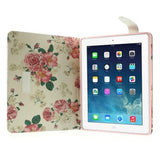 Bicolor Flor negro Funda iPad 2/3/4