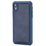 Leather Protect azul Funda iPhone XR