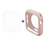 Funda Apple Watch 44mm gel rosa + Protector