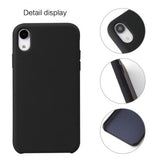 Hard Silicone black Funda iPhone XR