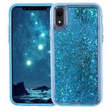Glitterquid azul Funda iPhone XR