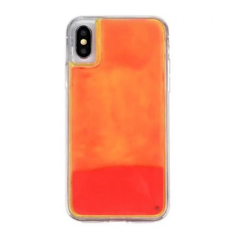 Fluor Liquid orange Funda iPhone X / XS