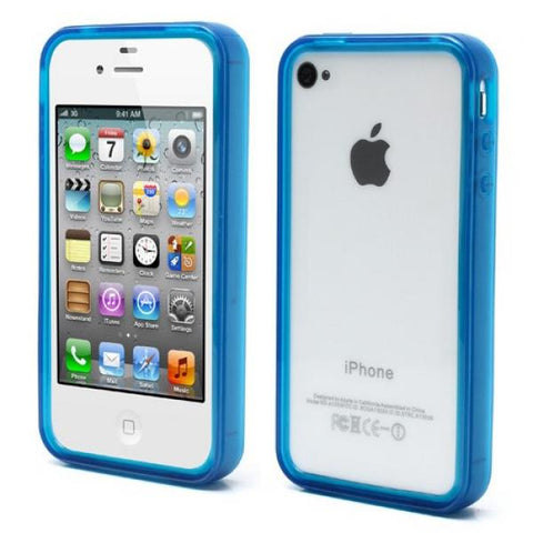 Lateral gel azul Funda iPhone 4/4S