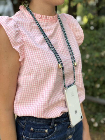 Xuo Blue Gel Protect transparente Funda iPhone XR