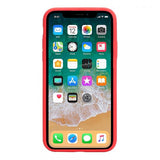 Hard Silicone rojo Funda iPhone X / XS