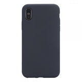 Hard Silicone negro Funda iPhone X / XS