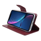 Booky Bravo granate Funda iPhone XR