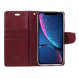 Booky Bravo granate Funda iPhone XR