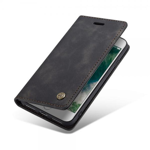 Booky CASEME retro negro Funda iPhone 7 / 8 / SE 20 / SE 22