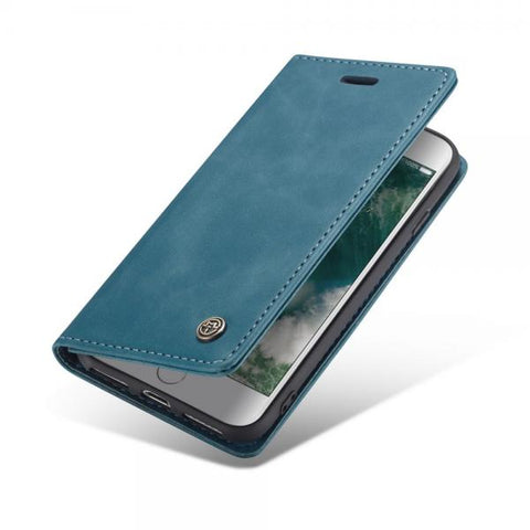 Booky CASEME retro azul Funda iPhone 7 / 8 / SE 20 / SE 22