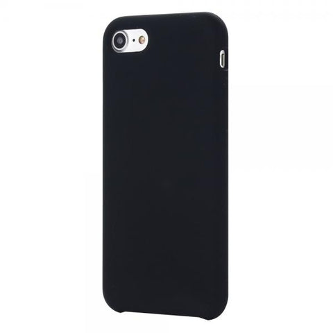 Hard Silicone Negro Funda iPhone 7 / 8 / SE 2020