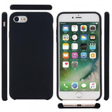 Hard Silicone Negro Funda iPhone 7 / 8 / SE 2020