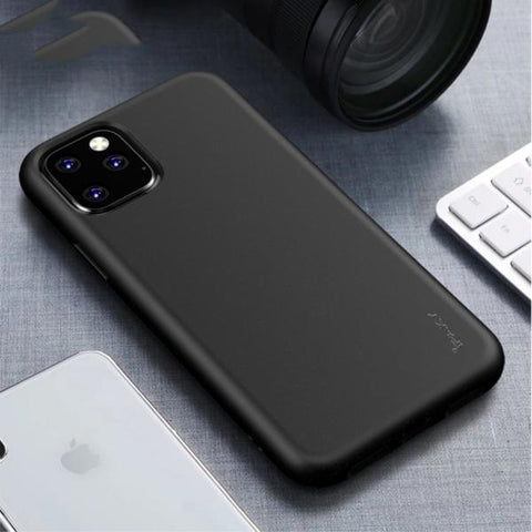 iPaky Wheat Straw Matte Negro Funda iPhone 11 Pro Max