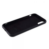 Hard Silicone Buttons negro Funda iPhone X / XS