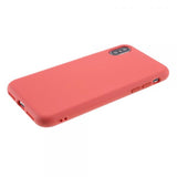 Hard Silicone Buttons coral Funda iPhone X / XS